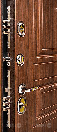 Входная металлическая Дверь Сударь МД-25 Орех бренди в Котельниках