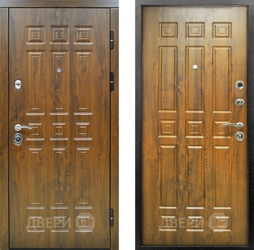 Входная металлическая Дверь Снедо Спарта 2К Винорит Темный дуб в Котельниках