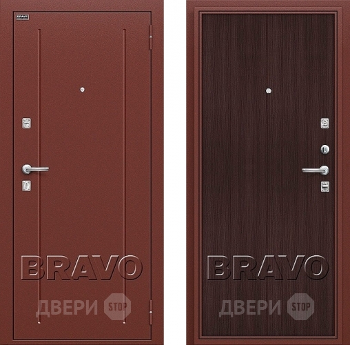 Входная металлическая Дверь Bravo Оптим Норма Wenge Veralinga в Котельниках