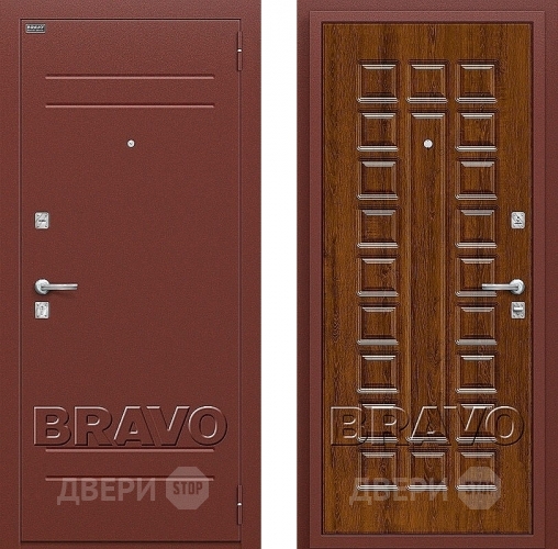 Входная металлическая Дверь Bravo Оптим Нова Французский Дуб в Котельниках
