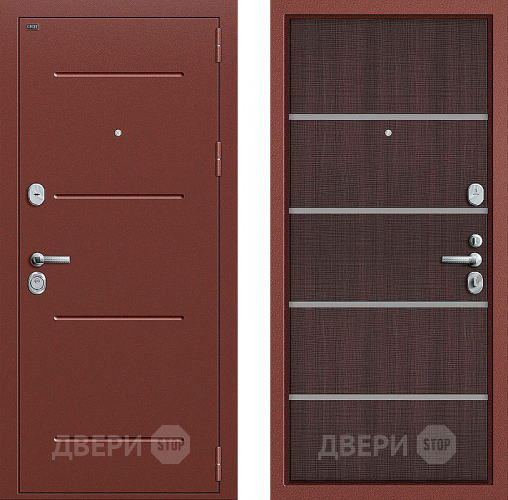 Входная металлическая Дверь Groff Т2-204 Wenge Crosscut в Котельниках