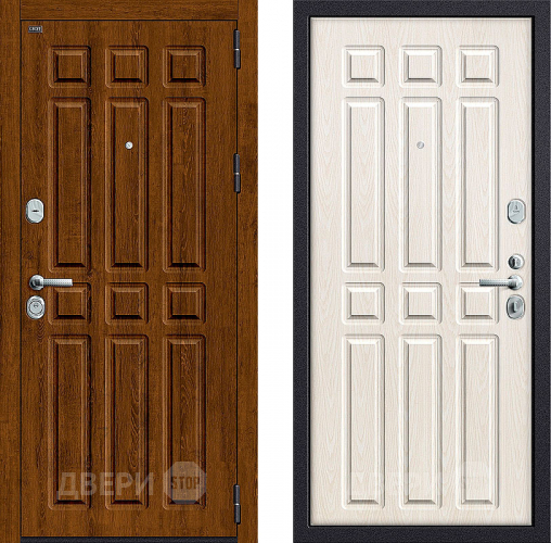 Входная металлическая Дверь Groff P3-315 Французский Дуб/Беленый Дуб в Котельниках