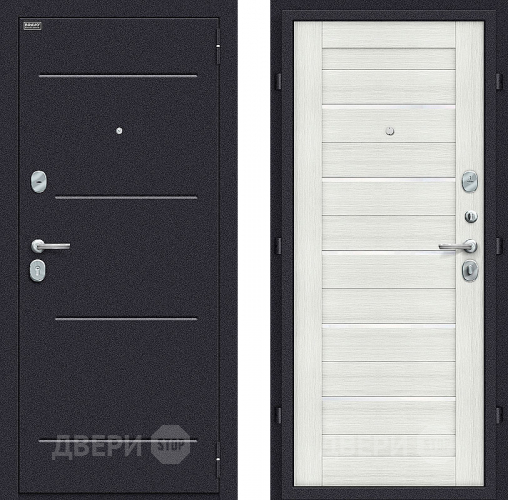 Входная металлическая Дверь Bravo Оптим Техно Bianco Veralinga в Котельниках