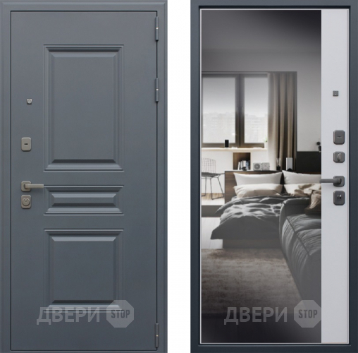 Входная металлическая Дверь АСД Барселона с зеркалом в Котельниках