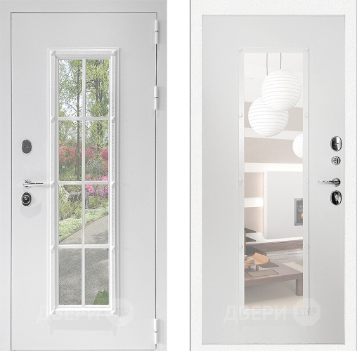 Входная металлическая Дверь Дверной Континент Тичино Белая в Котельниках