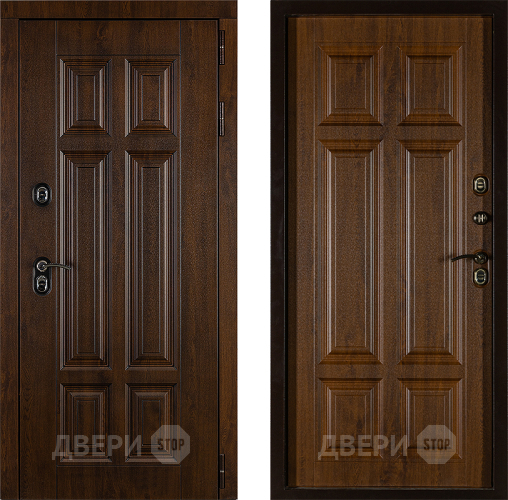 Дверь Заводская Урал ПП Лайт 3К Грецкий Орех (с терморазрывом) в Котельниках