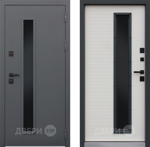 Входная металлическая Дверь АСД Trento с окном в Котельниках