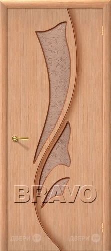 Межкомнатная дверь со стеклом Эксклюзив (Дуб) в Котельниках