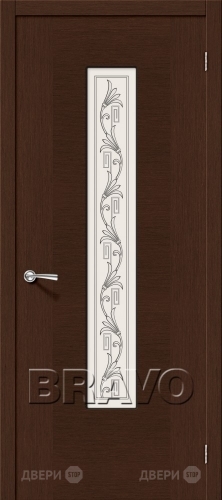 Межкомнатная дверь со стеклом Рондо (Венге) в Котельниках