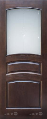 Межкомнатная дверь 16-ПО темный лак в Котельниках