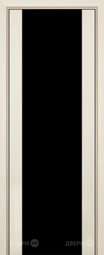 Межкомнатная дверь ProfilDoors 8X эш вайт мелинга (черный триплекс) в Котельниках