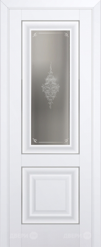 Межкомнатная дверь ProfilDoors 28U аляска (матовое, кристалл с узором) в Котельниках