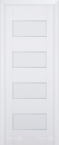 Межкомнатная дверь ProfilDoors 45U аляска частично остекленная (графит) в Котельниках
