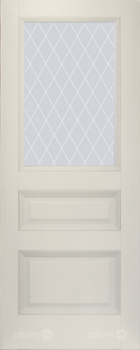 Межкомнатная дверь ProfilDoors 67U магнолия-сатинат (ромб) в Котельниках