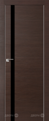 Межкомнатная дверь ProfilDoors 6Z венге кроскут (черный лак) в Котельниках