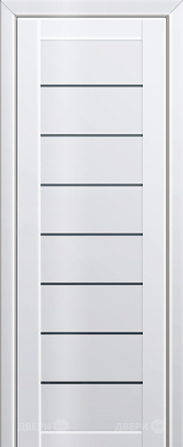Межкомнатная дверь ProfilDoors 71L белый люкс (графит) в Котельниках