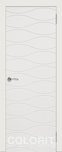 Межкомнатная дверь Граффити 3 ПГ белая эмаль в Котельниках