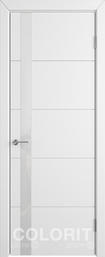 Межкомнатная дверь К4 ПО белая эмаль в Котельниках