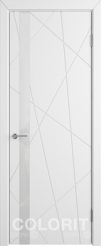 Межкомнатная дверь К5 ПО белая эмаль в Котельниках