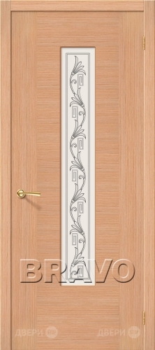 Межкомнатная дверь со стеклом Рондо (Дуб) в Котельниках