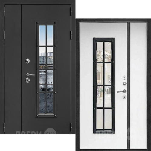 Входная металлическая Дверь Дверной Континент Тичино Двустворчатая Серая в Котельниках