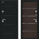 Входная металлическая Дверь Bravo Thermo Лайн Букле черное/Wenge Veralinga в Котельниках