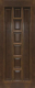 Межкомнатная дверь 11-ПГ темный лак в Котельниках