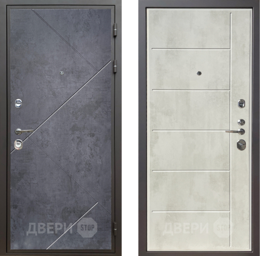 Дверь Шелтер (SHELTER) Комфорт Бетон урбан индиго 11 Бетон крем в Котельниках
