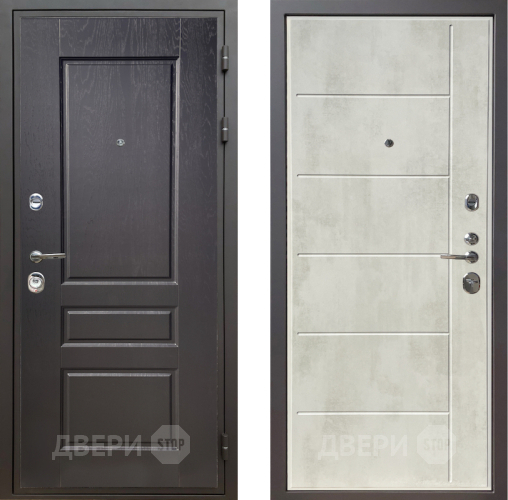 Входная металлическая Дверь Шелтер (SHELTER) Комфорт Дуб английский 11 Бетон крем в Котельниках