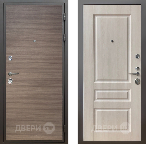 Входная металлическая Дверь Шелтер (SHELTER) Комфорт Дуб тоскано поперечный 3 Дуб филадельфия крем в Котельниках