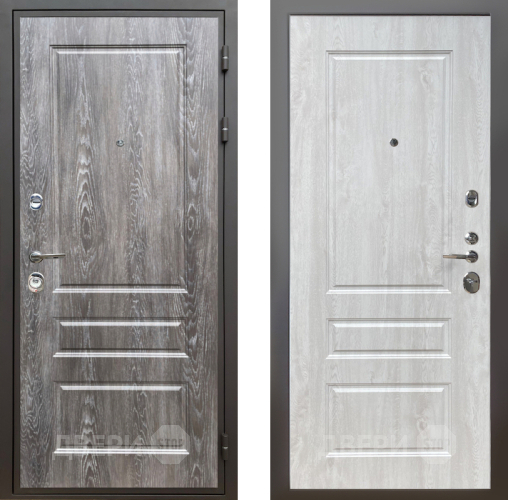 Входная металлическая Дверь Шелтер (SHELTER) Комфорт Дуб шале серебро 2 Сосна белая в Котельниках