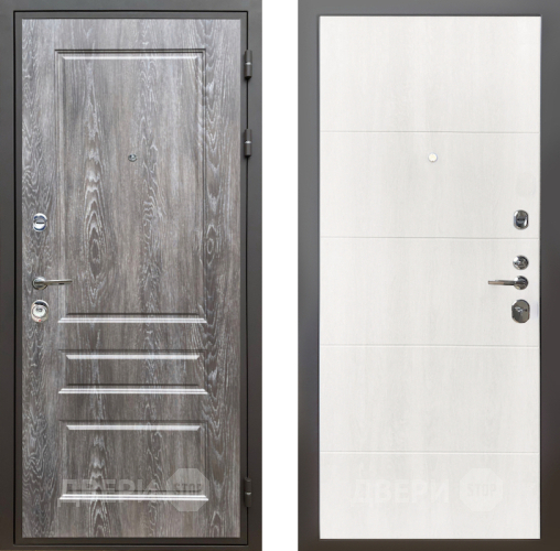 Входная металлическая Дверь Шелтер (SHELTER) Комфорт Дуб шале серебро 7 Дуб филадельфия крем в Котельниках