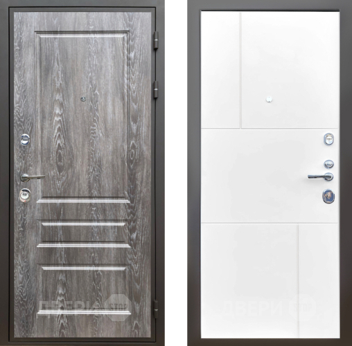 Входная металлическая Дверь Шелтер (SHELTER) Комфорт Дуб шале серебро 8 Белый матовый в Котельниках