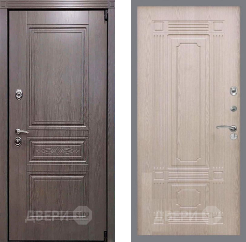 Входная металлическая Дверь Рекс (REX) Пренмиум-S FL-2 Беленый дуб в Котельниках