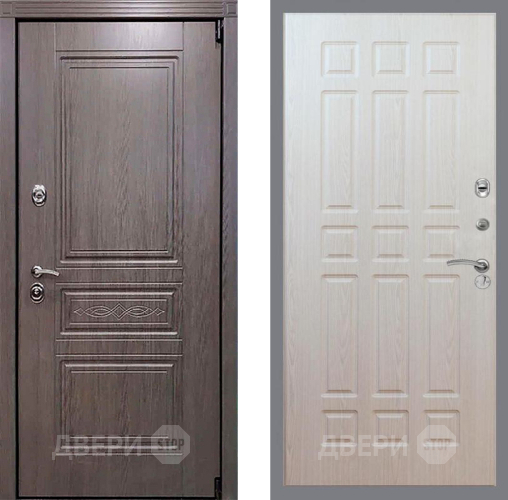 Входная металлическая Дверь Рекс (REX) Пренмиум-S FL-33 Беленый дуб в Котельниках