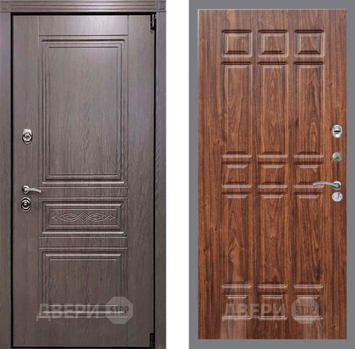 Входная металлическая Дверь Рекс (REX) Пренмиум-S FL-33 орех тисненый в Котельниках