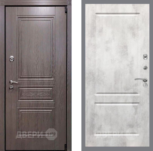 Входная металлическая Дверь Рекс (REX) Пренмиум-S FL-117 Бетон светлый в Котельниках