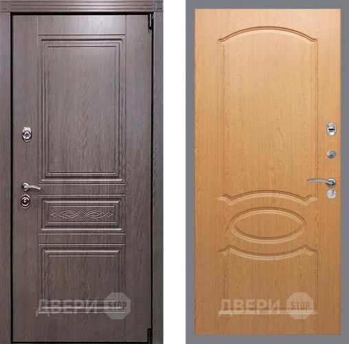 Входная металлическая Дверь Рекс (REX) Пренмиум-S FL-128 Дуб в Котельниках