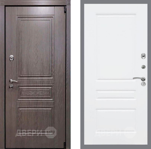 Входная металлическая Дверь Рекс (REX) Пренмиум-S FL-243 Силк Сноу в Котельниках