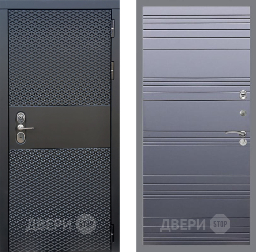 Входная металлическая Дверь Стоп БЛЭК CISA Лайн Силк титан в Котельниках