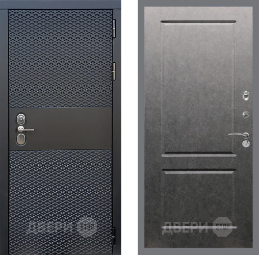 Входная металлическая Дверь Стоп БЛЭК CISA ФЛ-117 Штукатурка графит в Котельниках