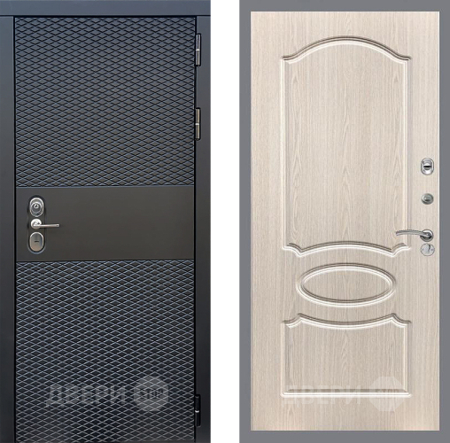 Входная металлическая Дверь Стоп БЛЭК CISA ФЛ-128 Беленый дуб в Котельниках