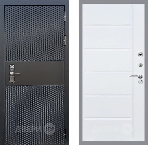 Входная металлическая Дверь Стоп БЛЭК CISA ФЛ-102 Белый ясень в Котельниках