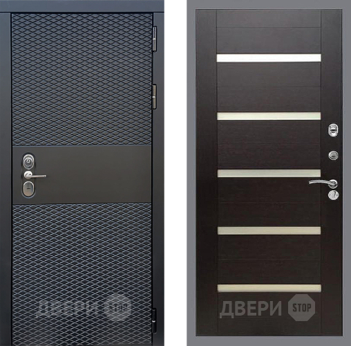 Входная металлическая Дверь Стоп БЛЭК CISA СБ-14 венге поперечный в Котельниках