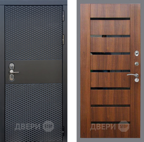 Входная металлическая Дверь Стоп БЛЭК CISA СБ-14 Орех бренди в Котельниках