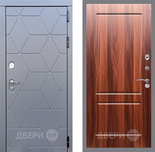 Входная металлическая Дверь Стоп КОСМО ФЛ-117 Итальянский орех в Котельниках