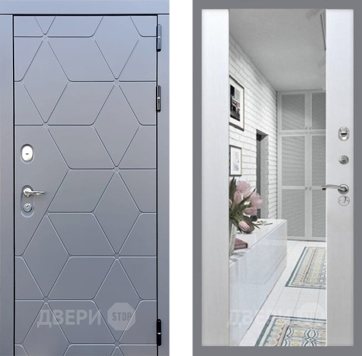 Дверь Стоп КОСМО Зеркало СБ-16 Лиственница беж в Котельниках