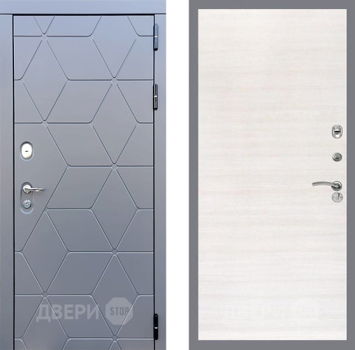 Входная металлическая Дверь Стоп КОСМО Гладкая Акация светлая в Котельниках