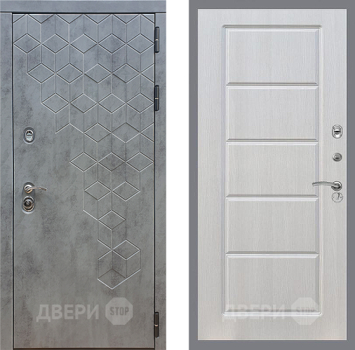 Входная металлическая Дверь Стоп БЕТОН ФЛ-39 Лиственница беж в Котельниках