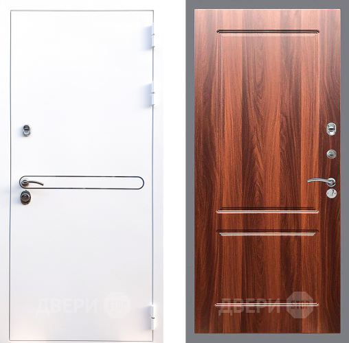Входная металлическая Дверь Стоп Лайн Вайт ФЛ-117 Итальянский орех в Котельниках